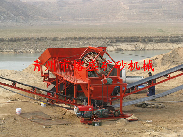  柴油機帶動篩沙機