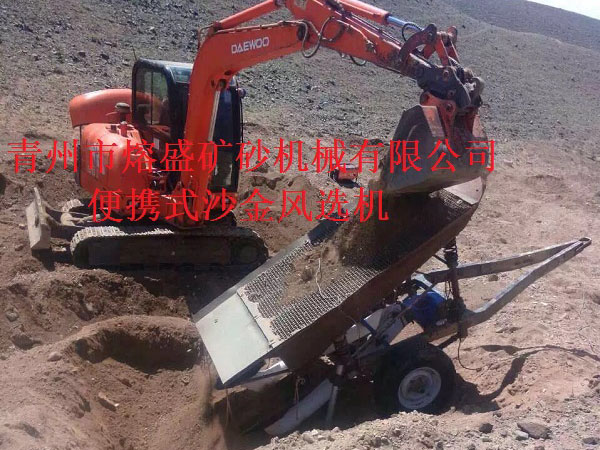  小型風力選金機